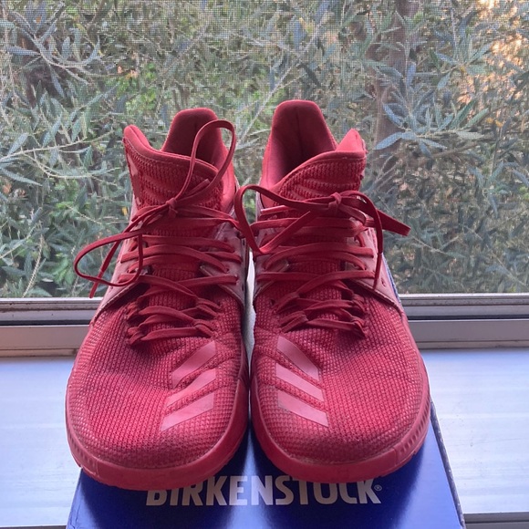 damian lillard shoes all red